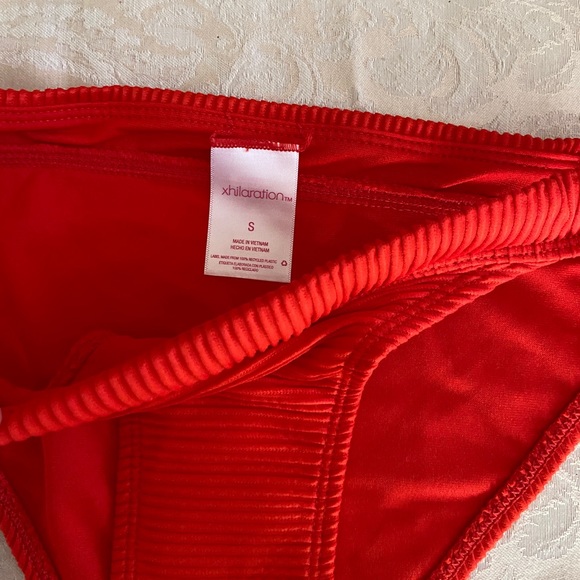 Juniors’ Ribbed Cheeky Bikini Bottom - Picture 9 of 12